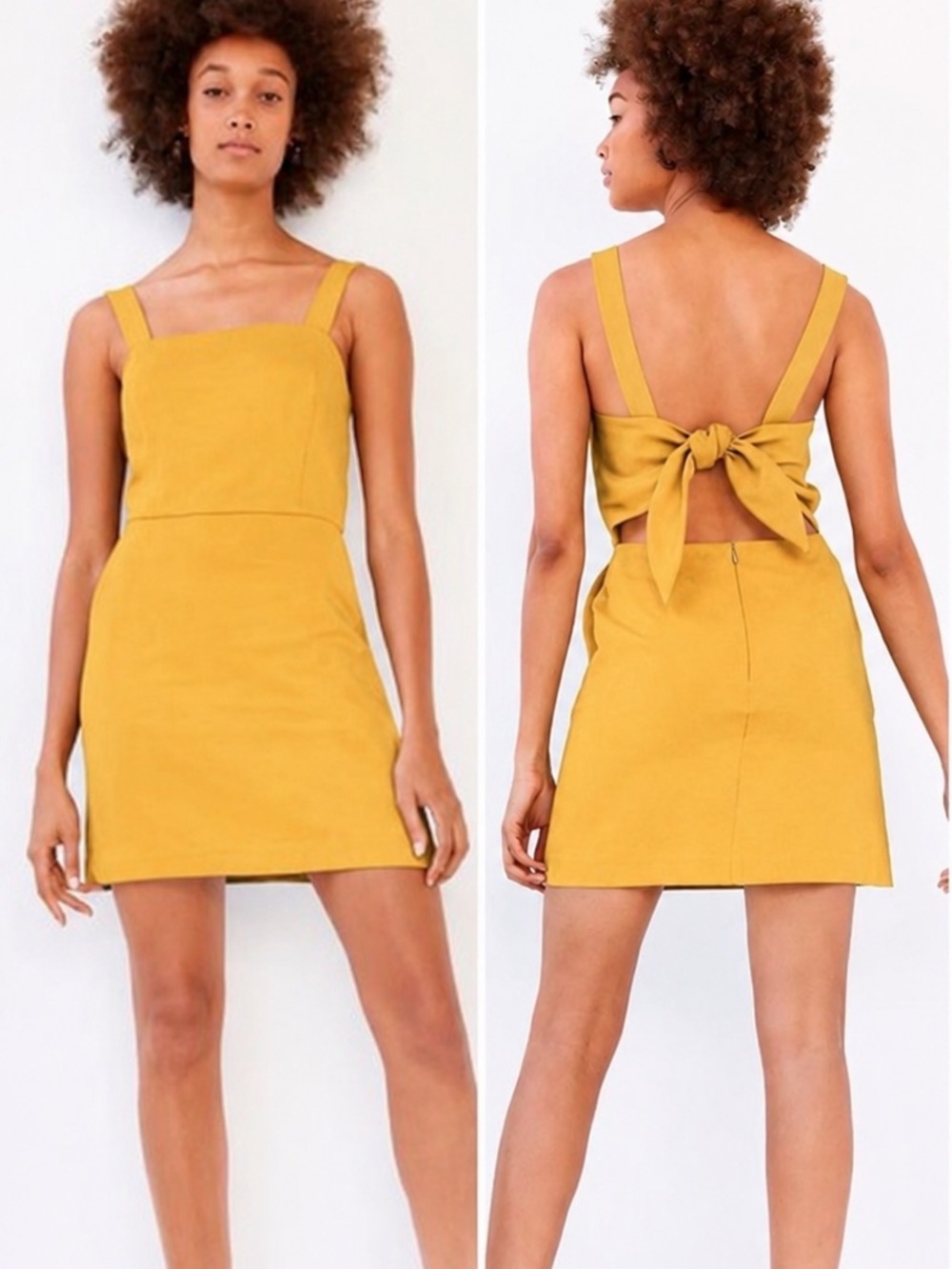 Aritzia Wilfred Ecoulement Tie Back Mini Dress